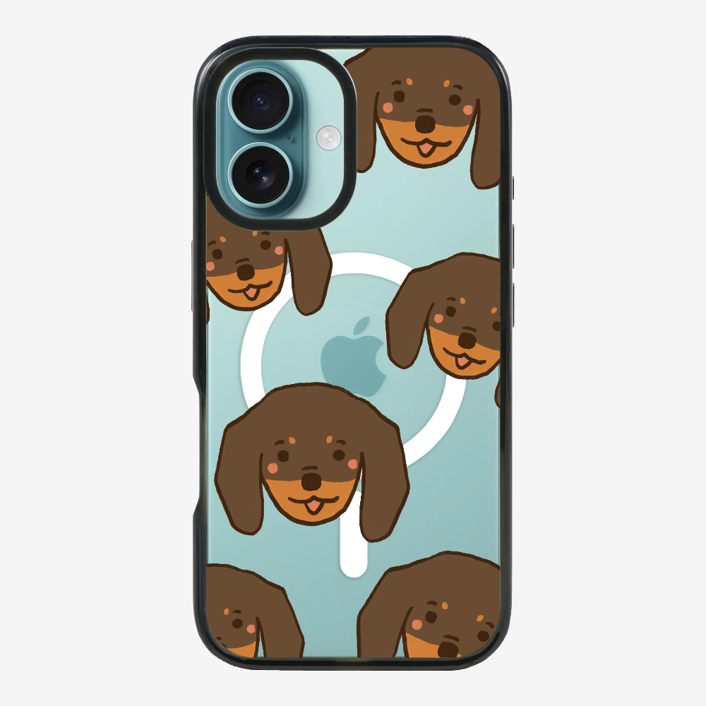 Brown Dachshund Wonderland Phone Case
