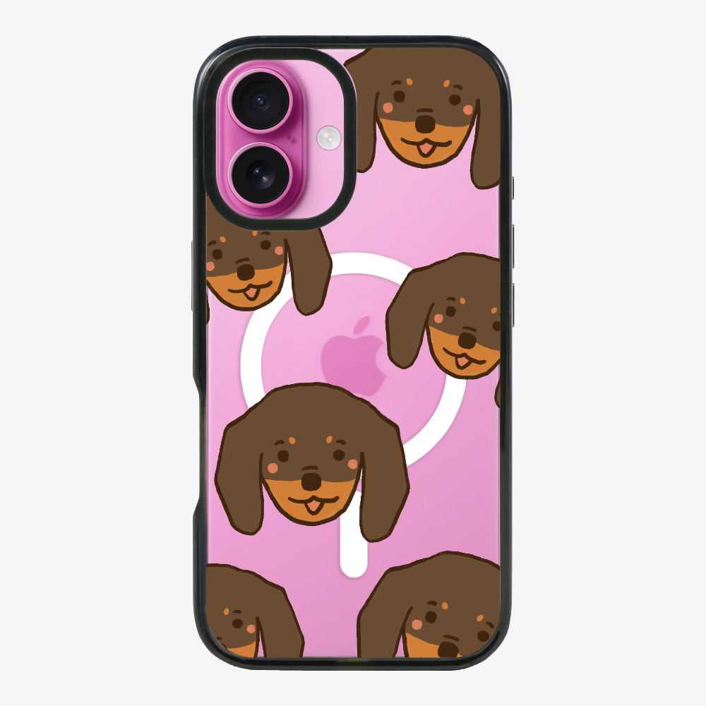 Brown Dachshund Wonderland Phone Case