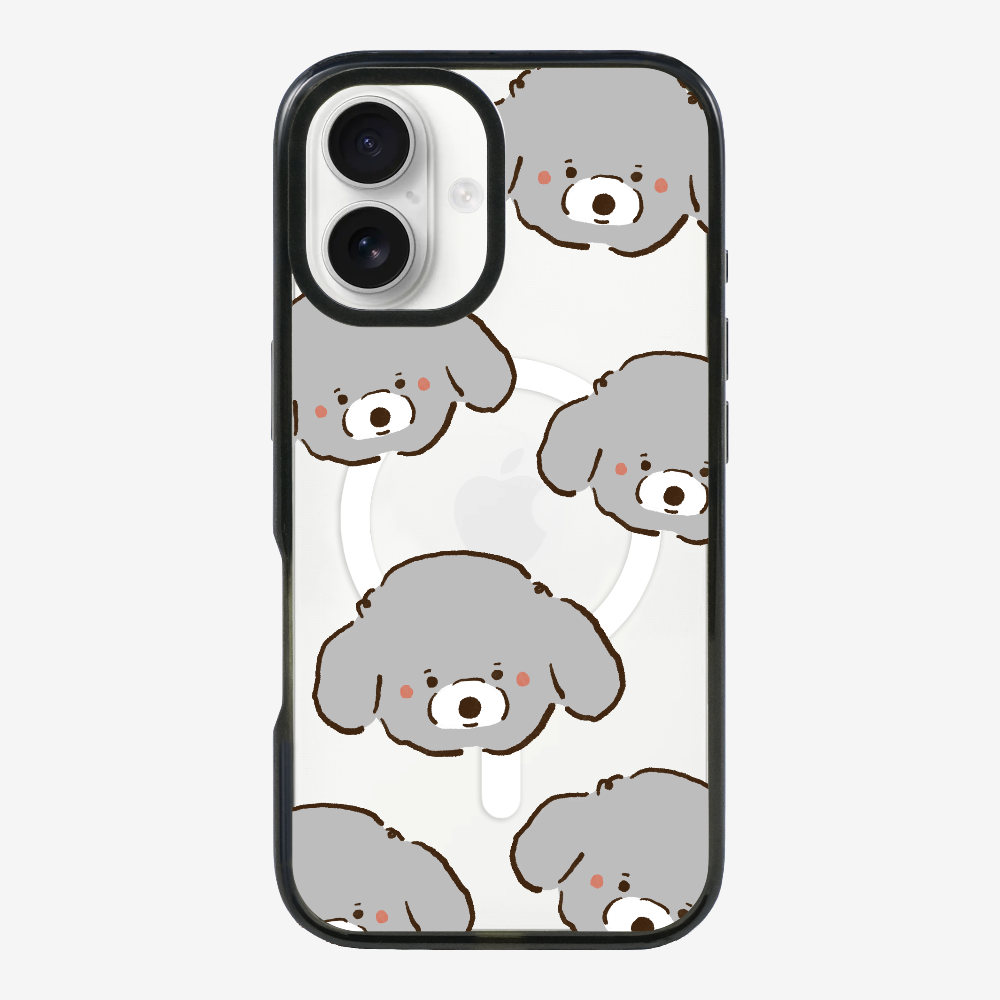 Grey Poodle Wonderland Phone Case