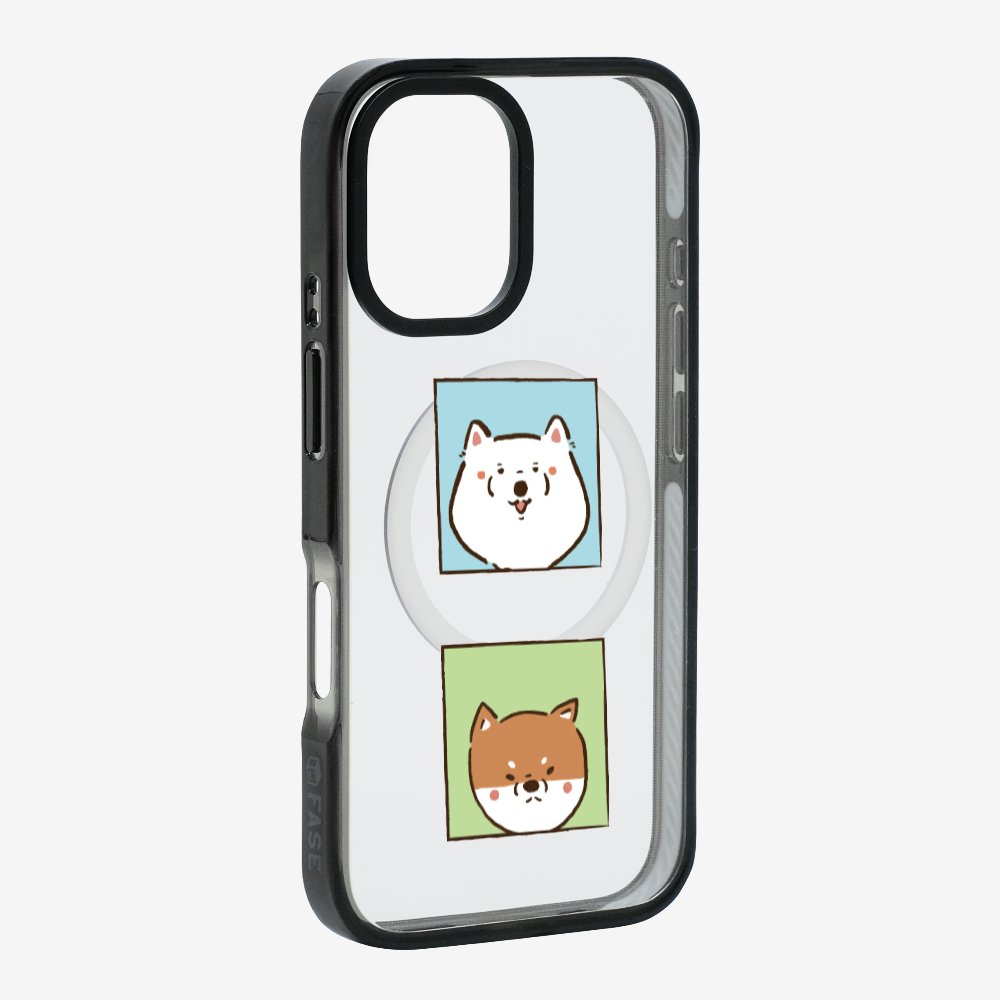 Samoyed and Shiba Inu Phone Case