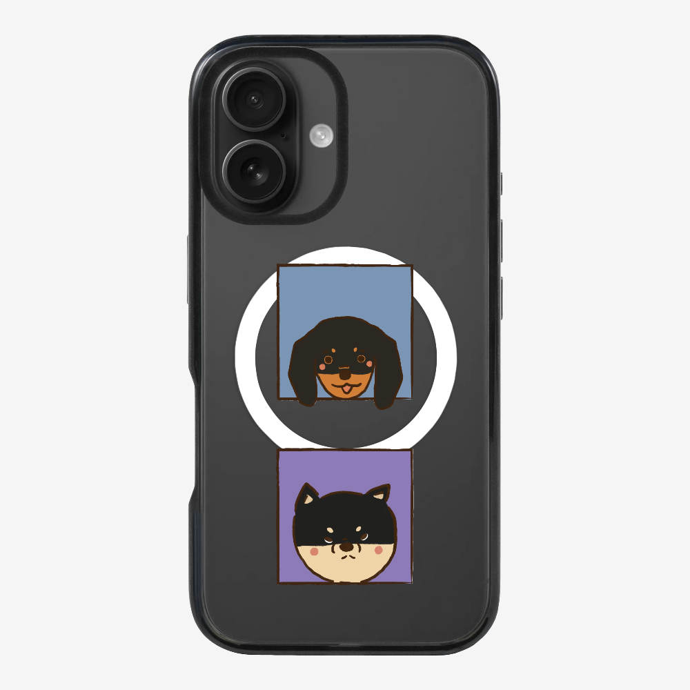 Dachshund and Corgi Phone Case