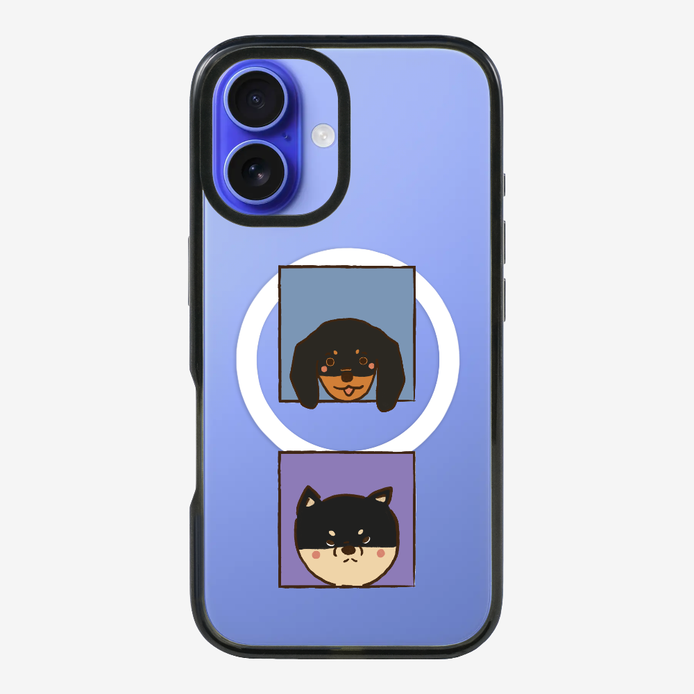 Dachshund and Corgi Phone Case