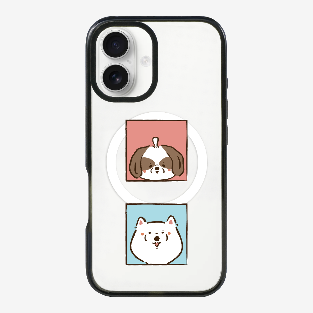 Apso and Samoyed Phone Case