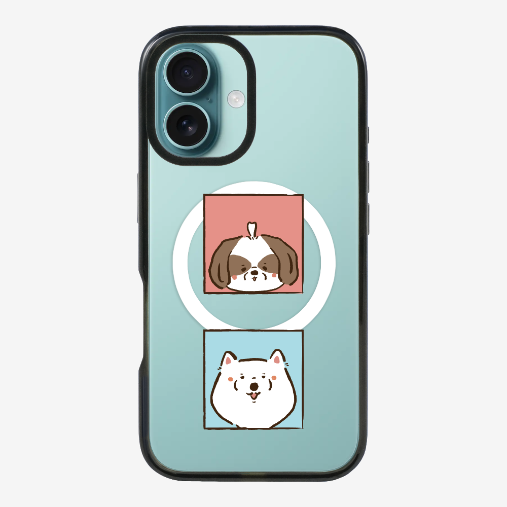 Apso and Samoyed Phone Case