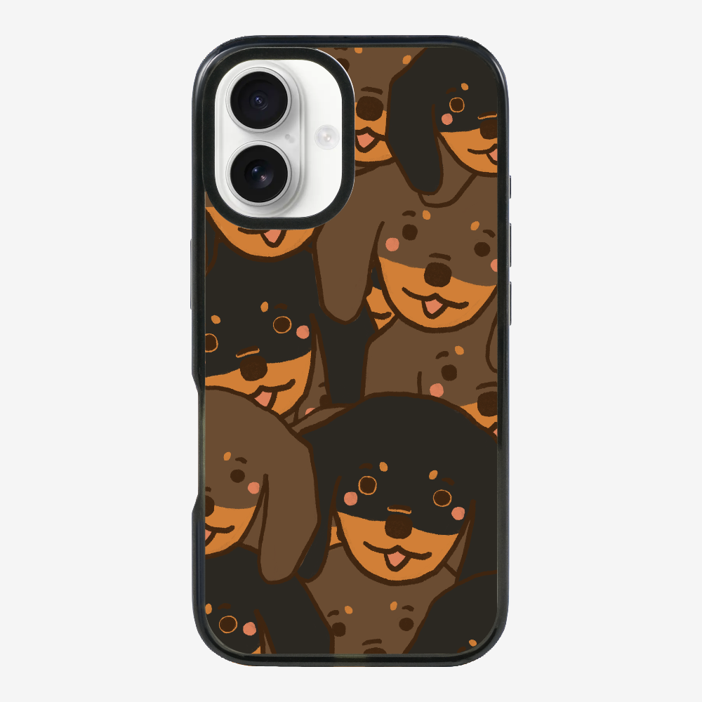 Crowded Dachshund Phone Case