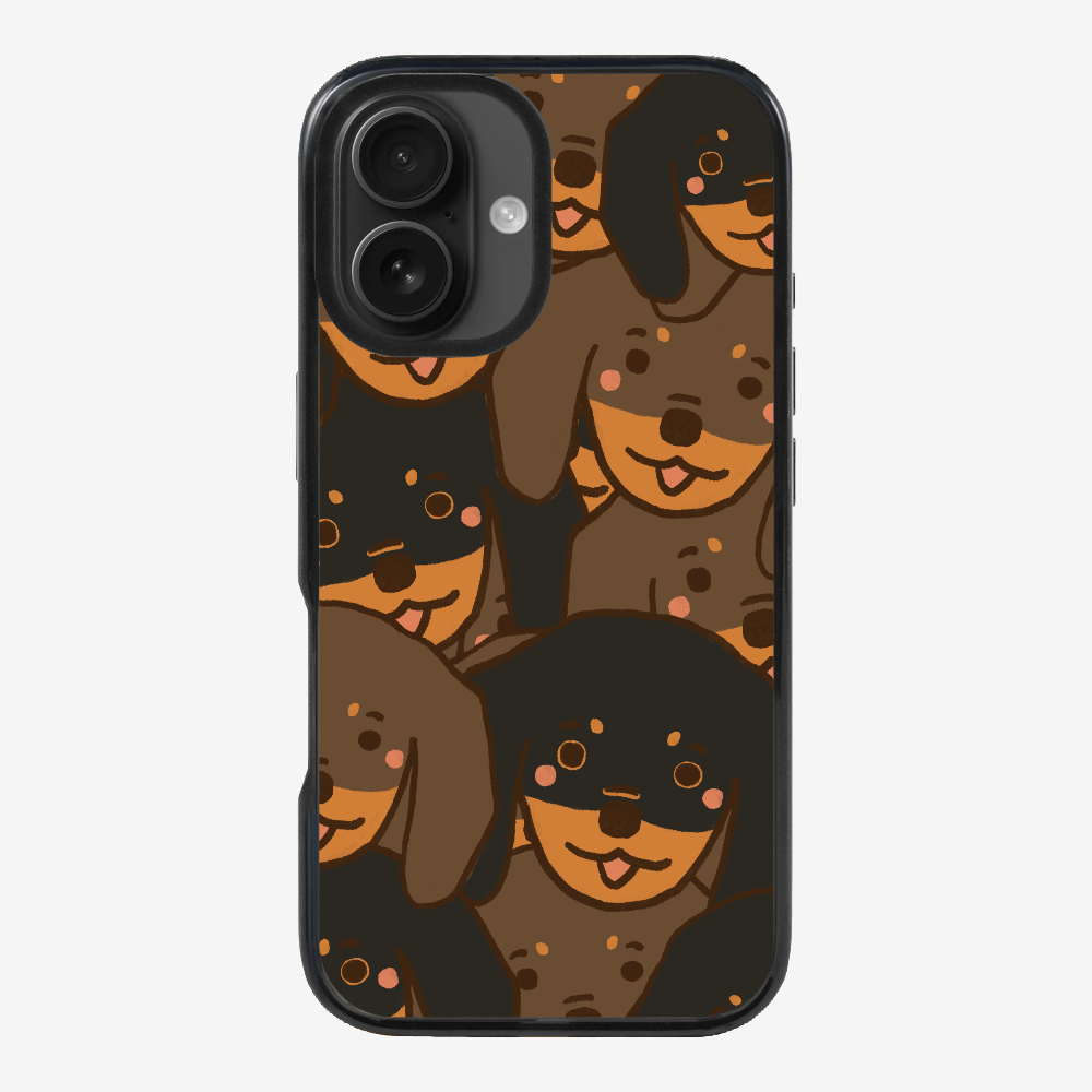 Crowded Dachshund Phone Case