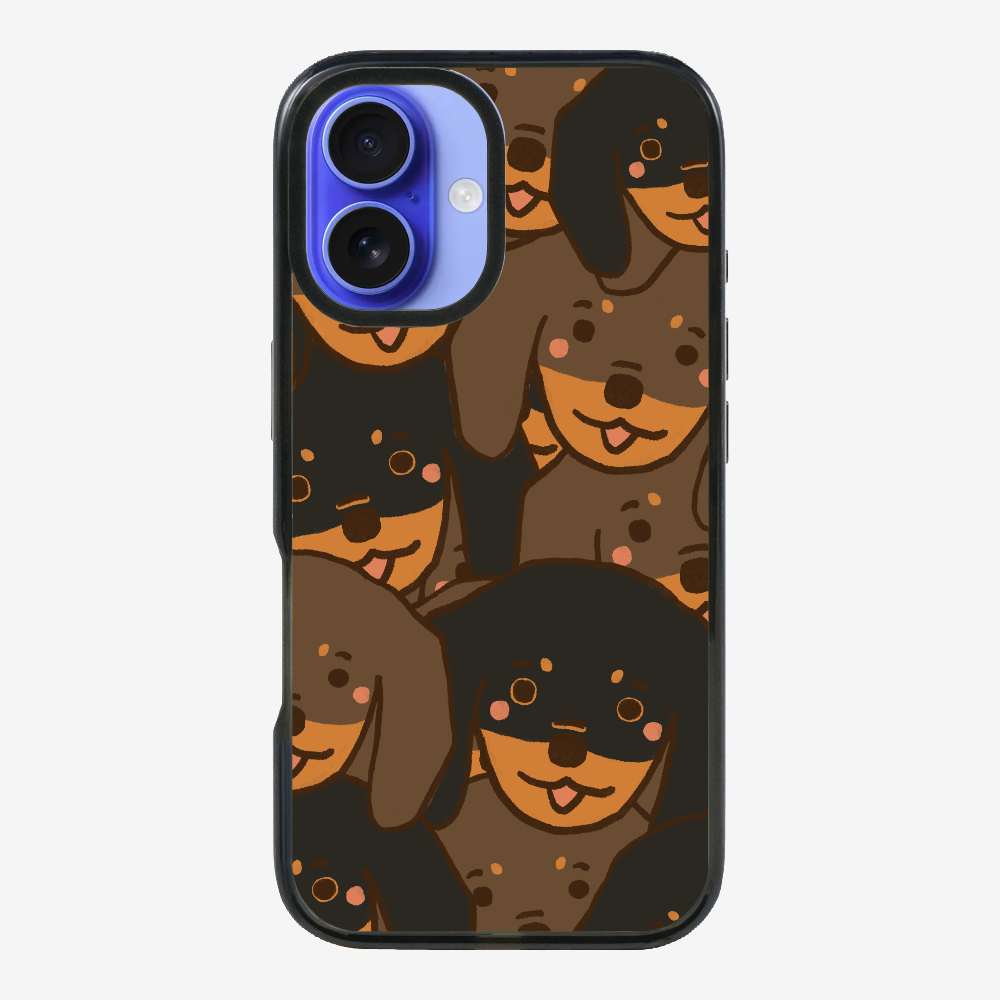 Crowded Dachshund Phone Case
