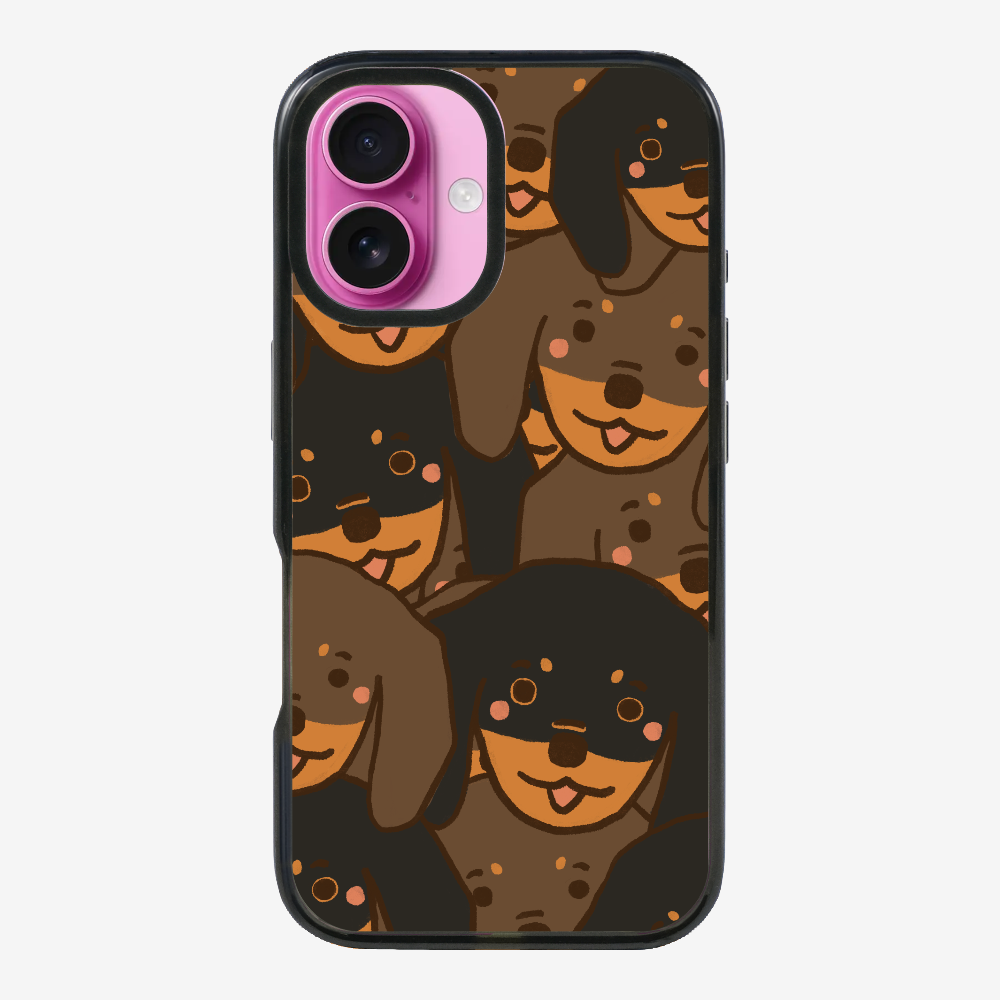 Crowded Dachshund Phone Case