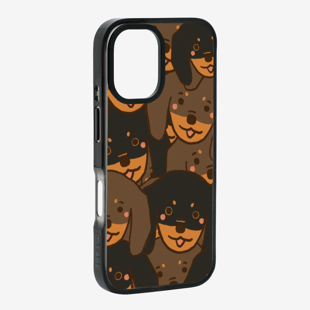 Crowded Dachshund Phone Case