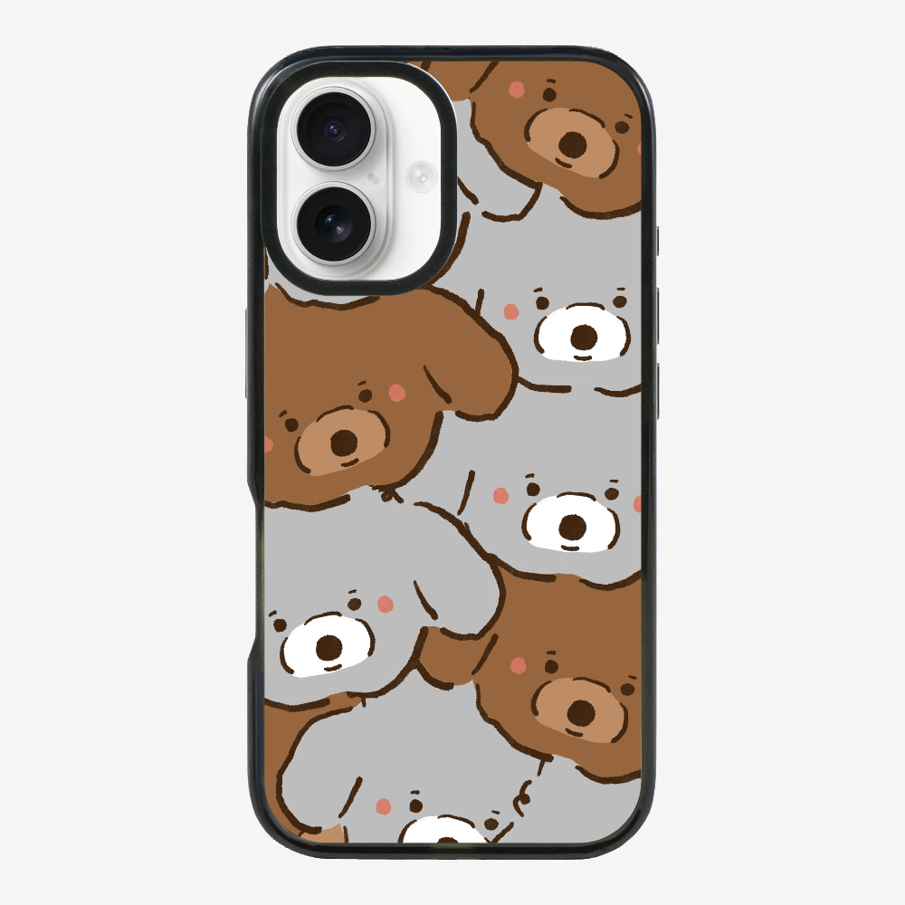 Crowded Poodle Phone Case
