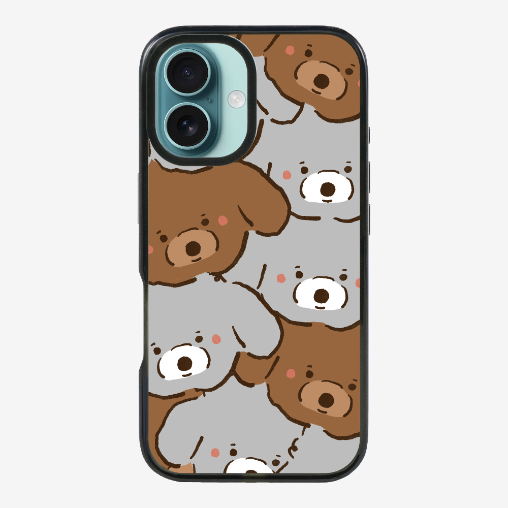 Crowded Poodle Phone Case