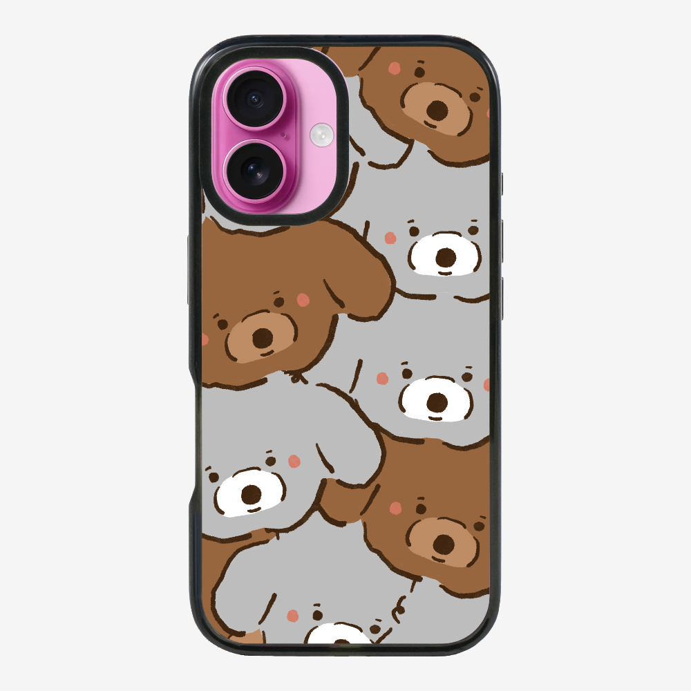 Crowded Poodle Phone Case