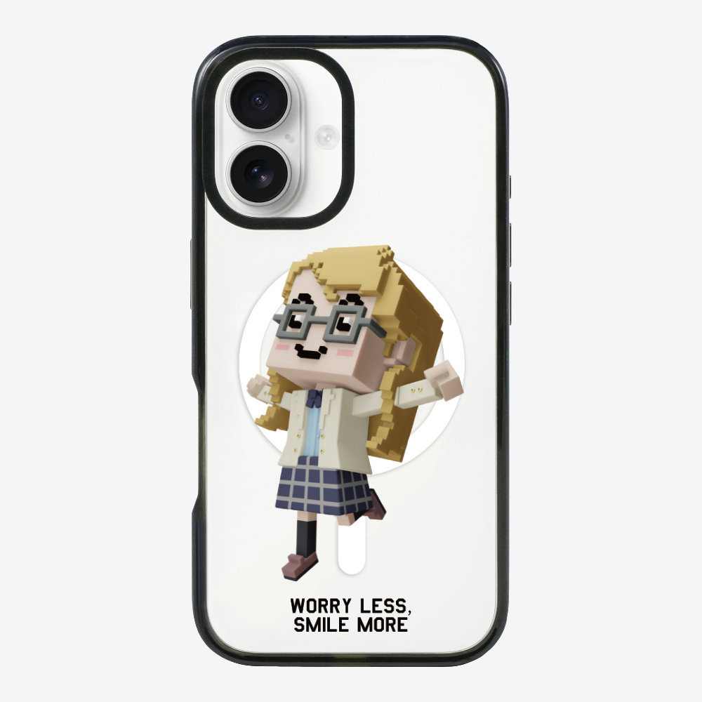 Worry Less, Smile More Phone Case