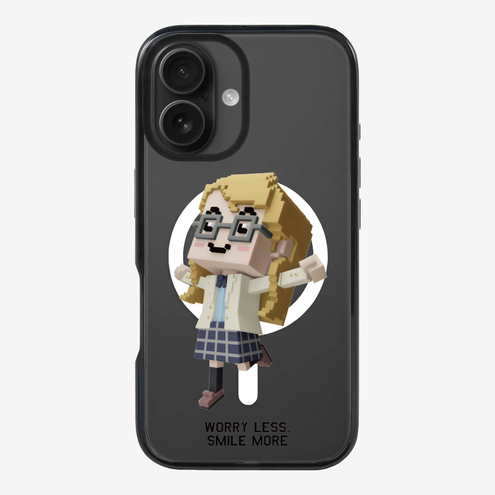 Worry Less, Smile More Phone Case