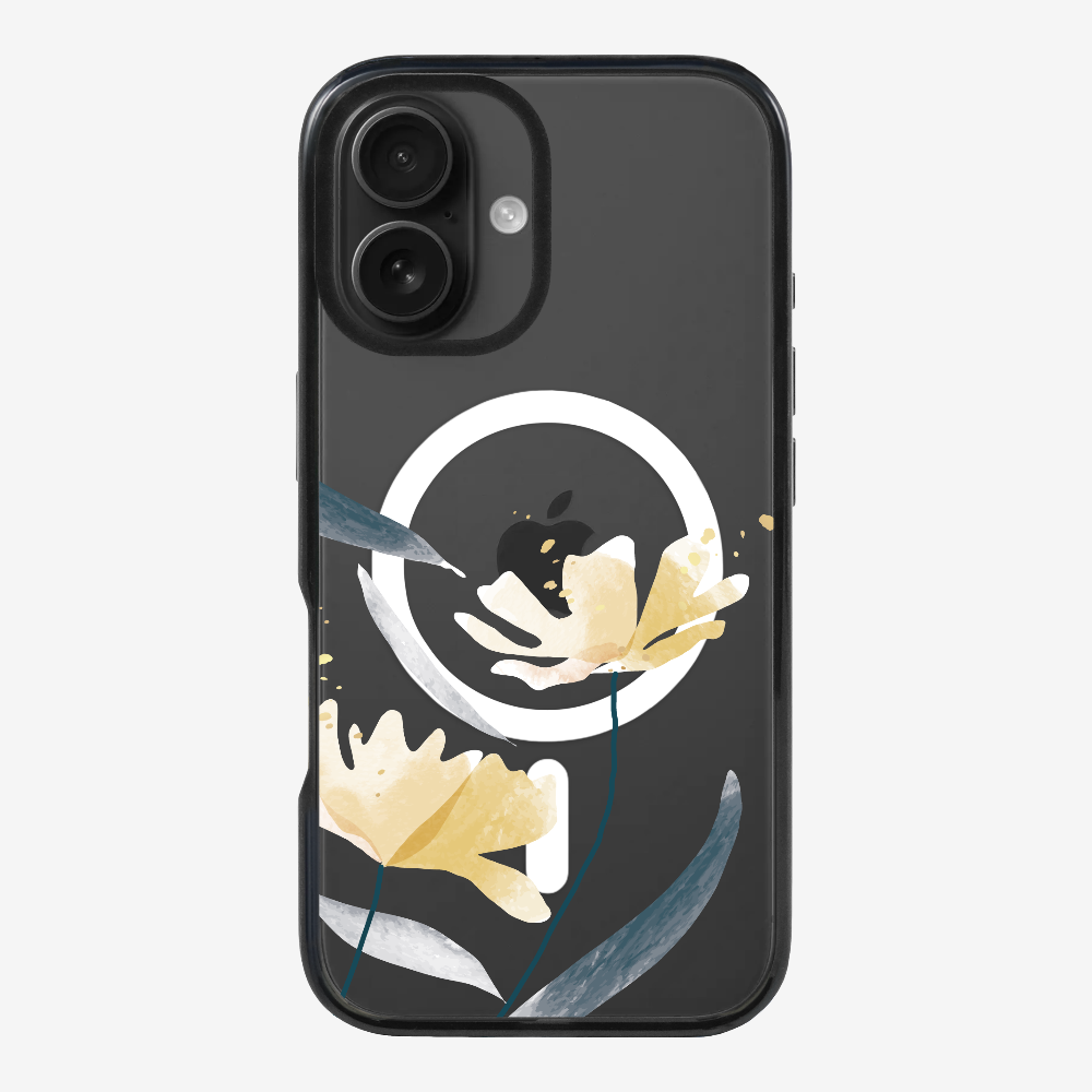 Golden Spring Floral (Transparent) Phone Case