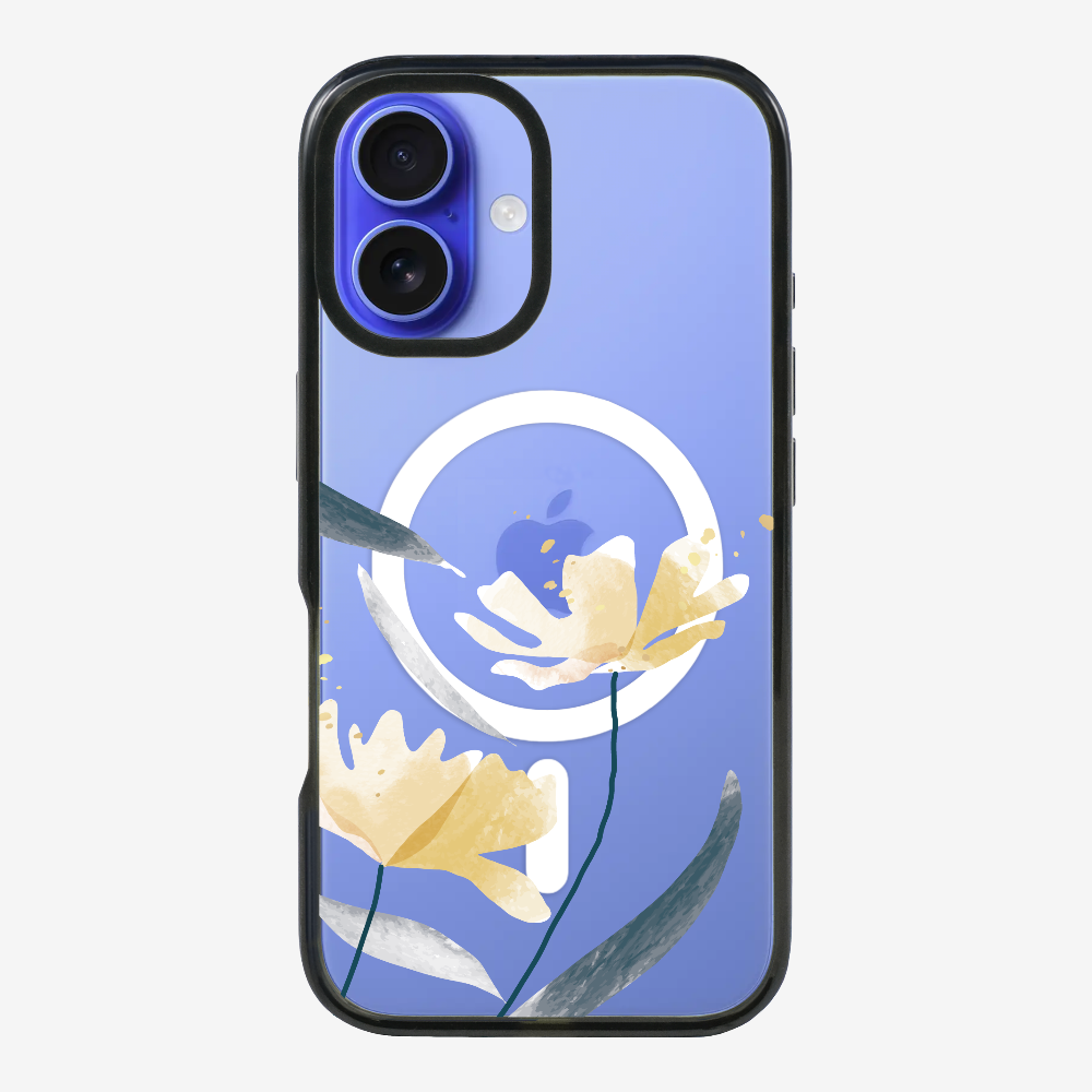 Golden Spring Floral (Transparent) Phone Case