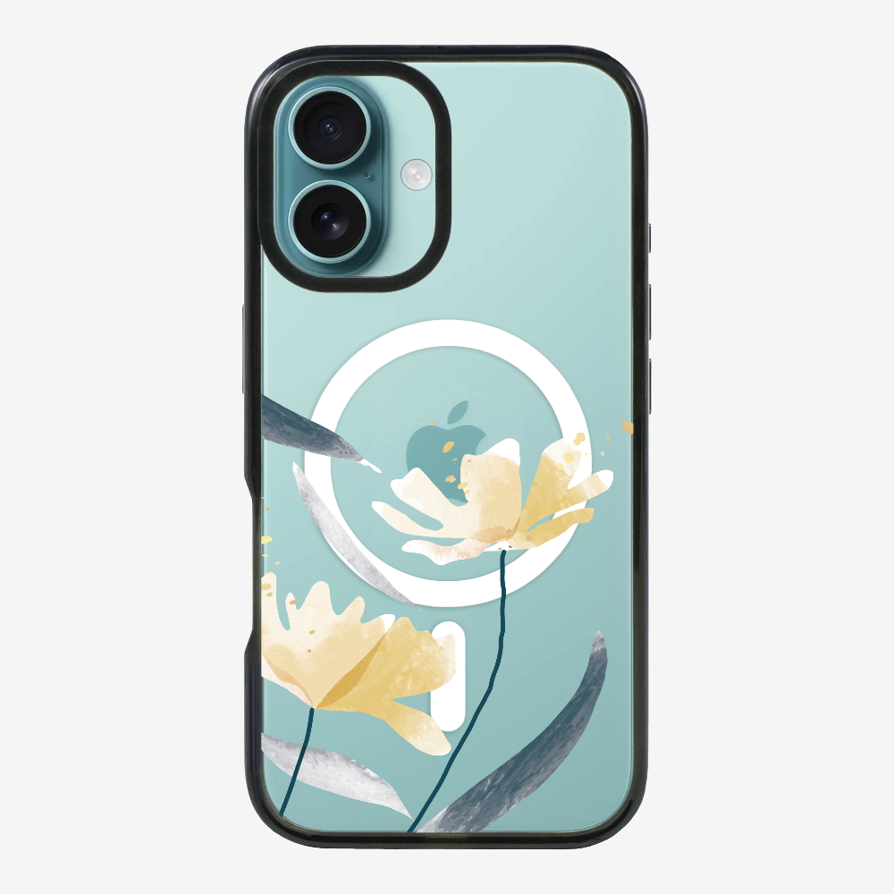 Golden Spring Floral (Transparent) Phone Case