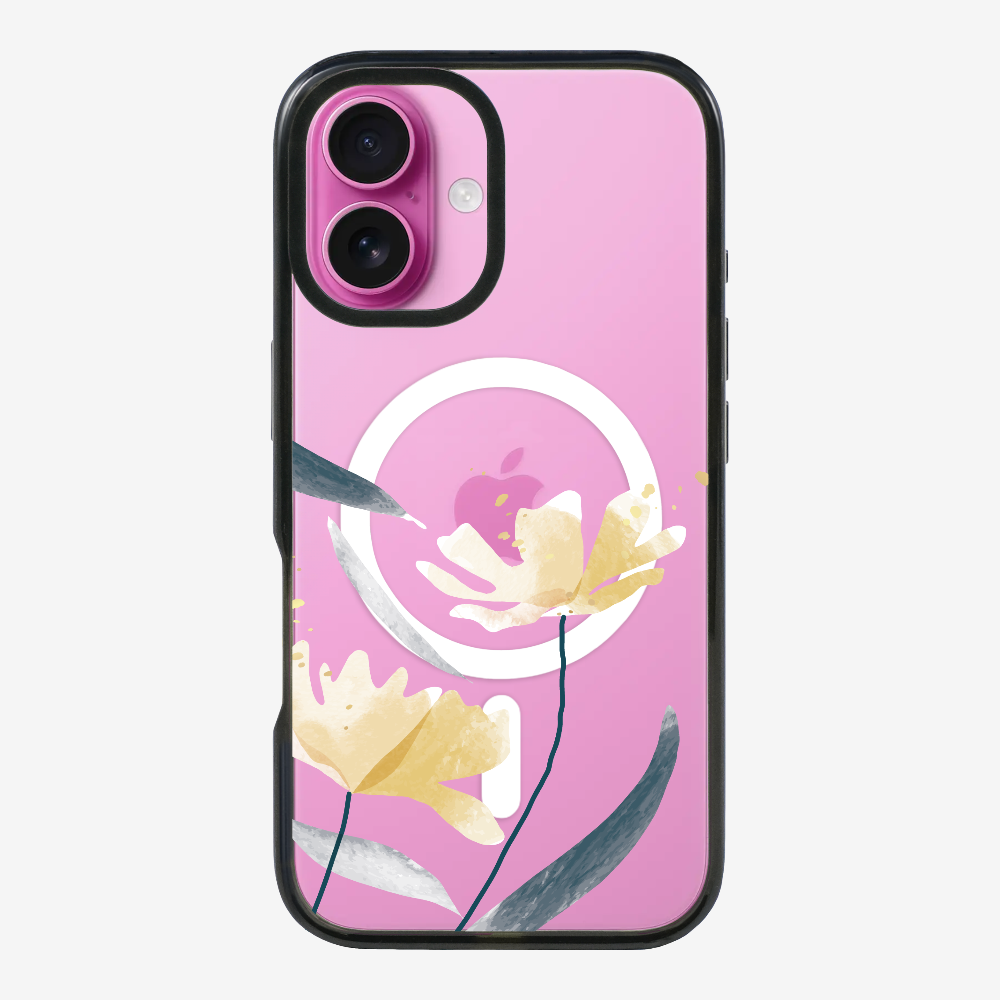 Golden Spring Floral (Transparent) Phone Case