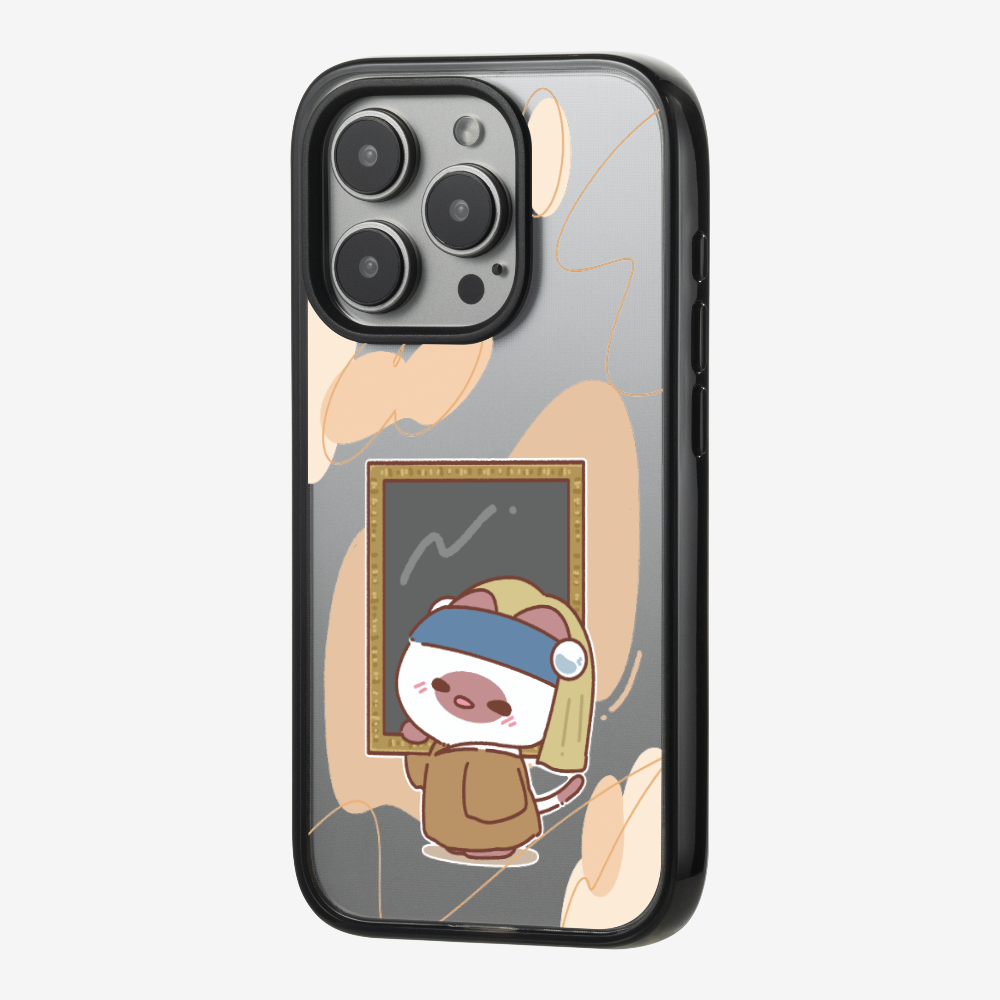 戴珍珠耳環的啾比保護殼