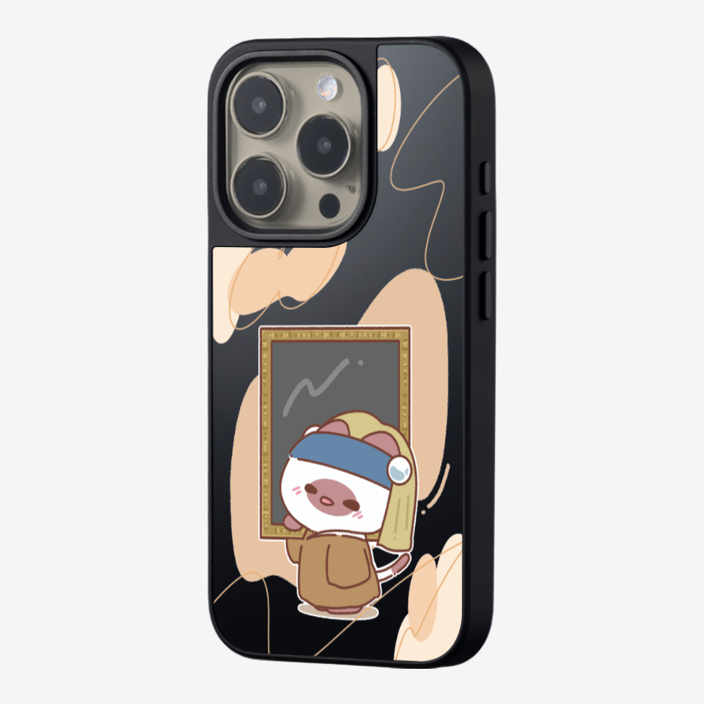 戴珍珠耳環的啾比保護殼