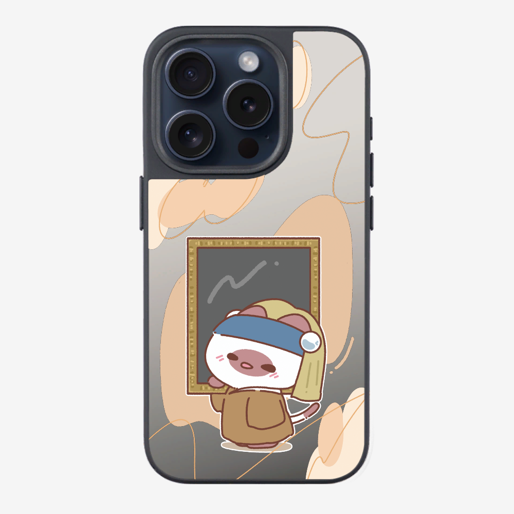 戴珍珠耳環的啾比保護殼