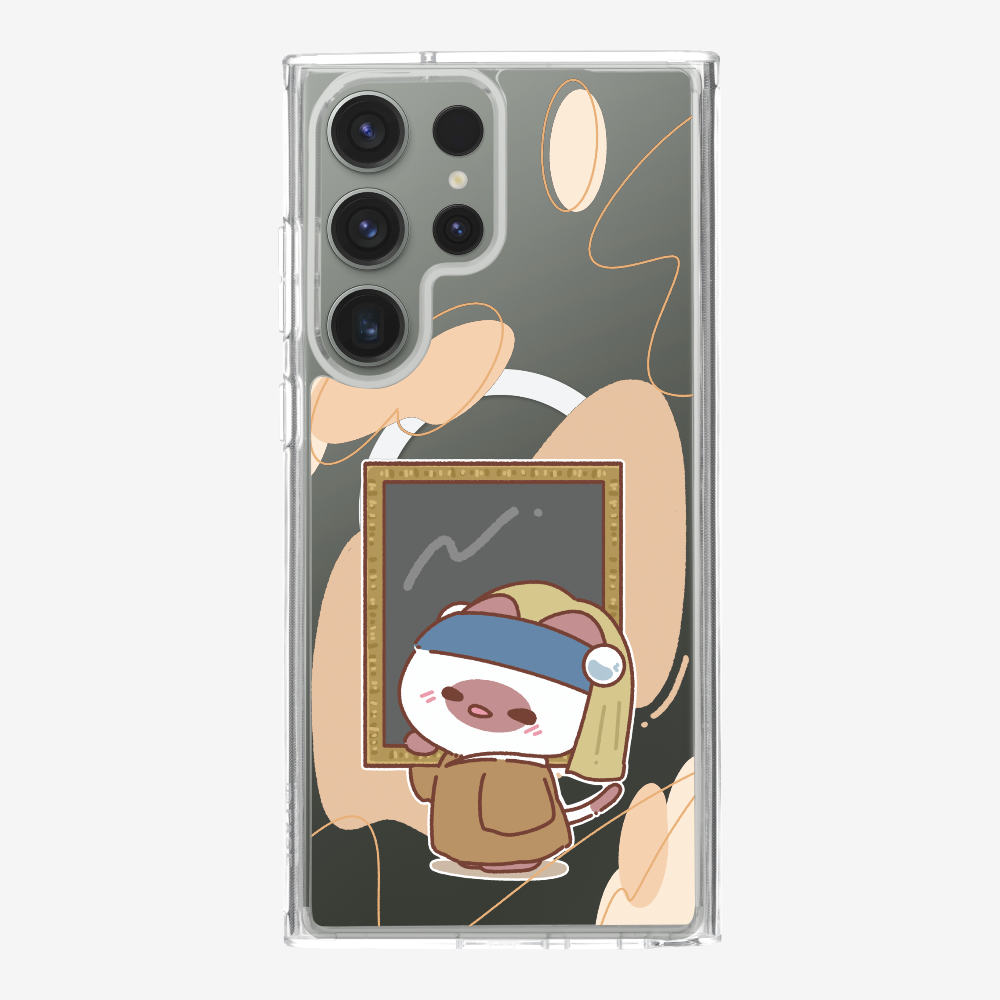 戴珍珠耳環的啾比保護殼