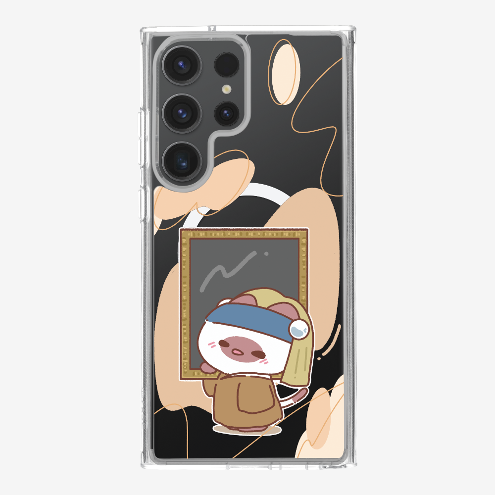 戴珍珠耳環的啾比保護殼