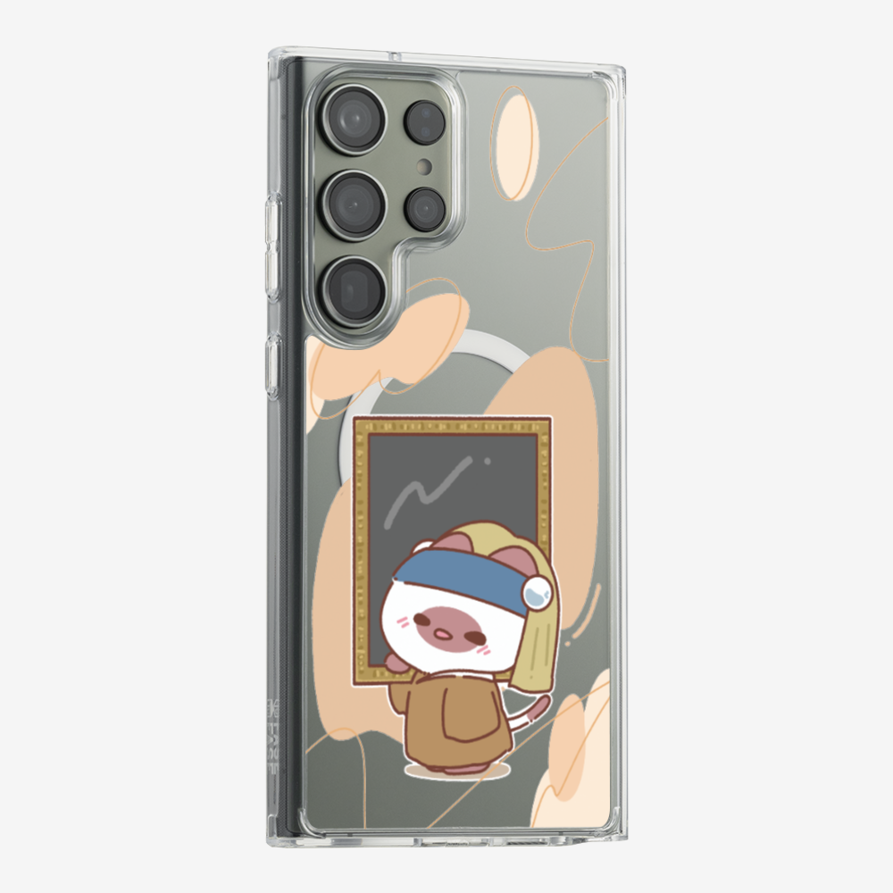 戴珍珠耳環的啾比保護殼