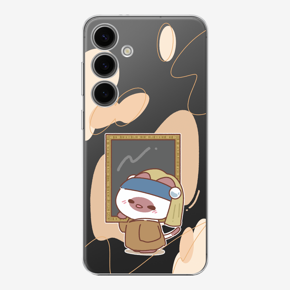 戴珍珠耳環的啾比保護殼
