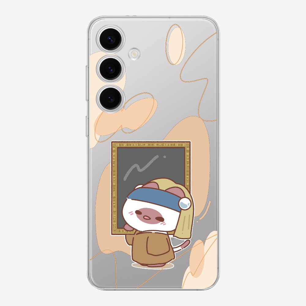 戴珍珠耳環的啾比保護殼