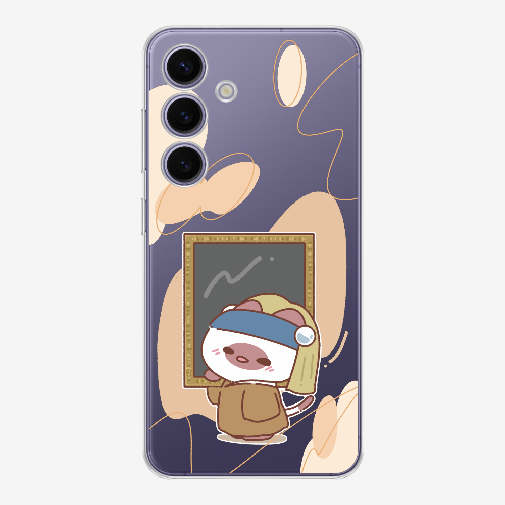 戴珍珠耳環的啾比保護殼