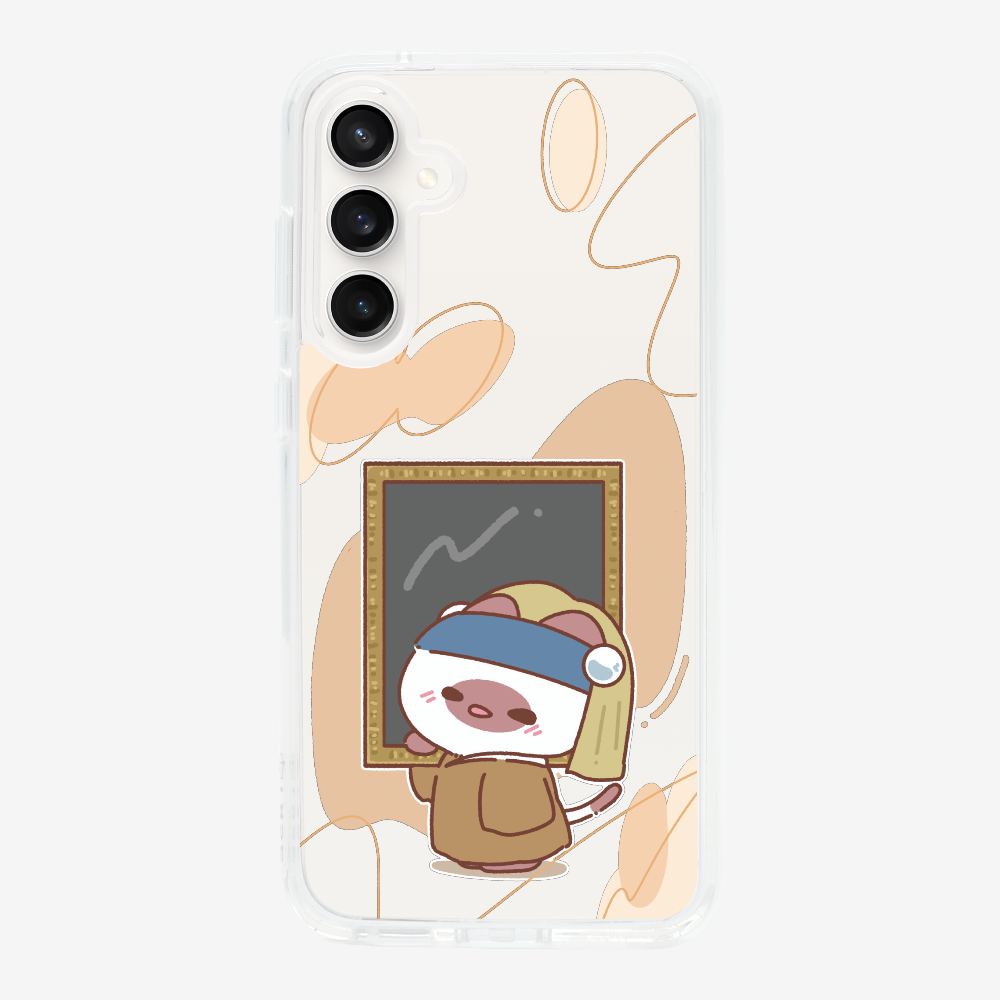 戴珍珠耳環的啾比保護殼