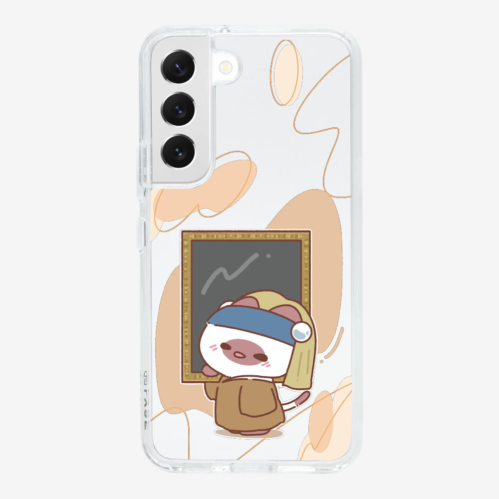 戴珍珠耳環的啾比保護殼