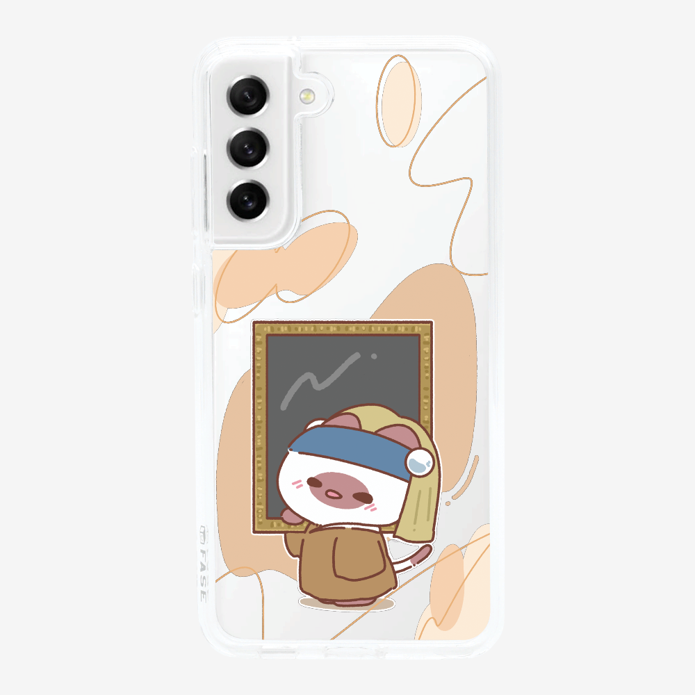 戴珍珠耳環的啾比保護殼